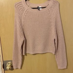 Cute pink knitted sweater/shirt